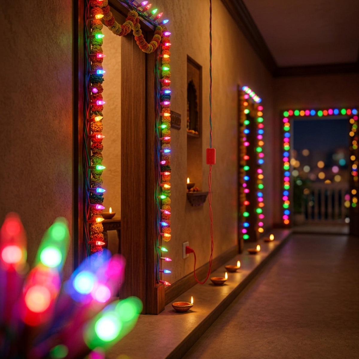 Decorative LED String Lights Multi Color | 25 Meter-UP