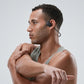 Athlete wearing CTRL8 VV4 Air Bone Conduction Neckband for hands-free music during a workout